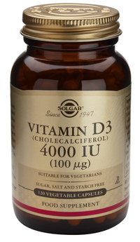 D3-vitamiini 100 mikrog 120 kaps