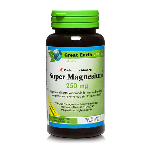 Great Earth Super Magnesium 250 mg 100 tabl