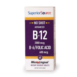 Superior Source Advanced B12 2000µg+B6 2mg+Folic acid 600µg 60 tabl