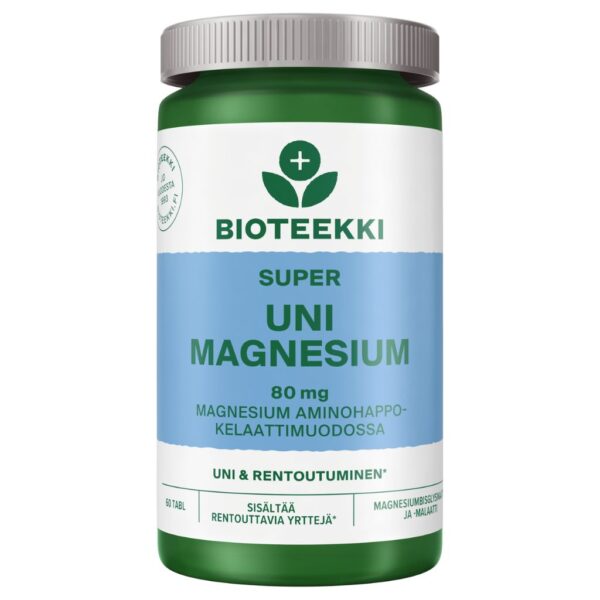 Super Uni magnesium 80mg 60 tabl - Bioteekki