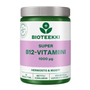 Super B12-vitamiini 1000µg 90 tabl - Bioteekki