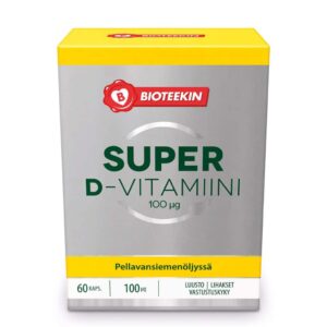 Super D-vitamiini 100µg 60 kaps - Bioteekki