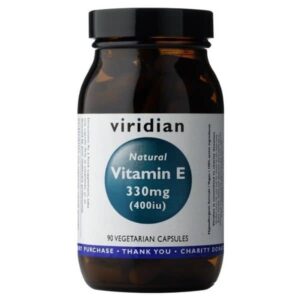 Viridian E-vitamiini 330mg 90 kapselia