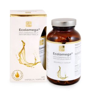 Ecolomega kalaöljykapseli 120 kaps - Natura Media