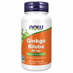 Ginkgo Biloba 60mg 120 kaps - Now Foods