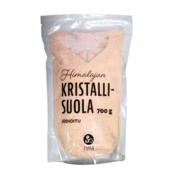 Kristallisuola jodioitu 700g - Tuisa