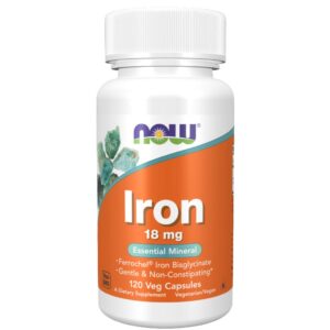 Iron 18mg 120 kaps - Now Foods