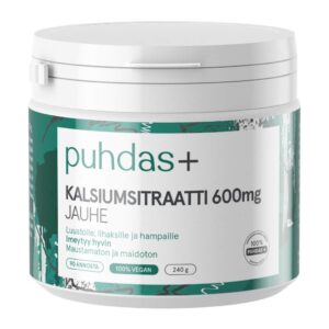 Puhdas+ Kalsiumsitraatti 600 mg 240 g