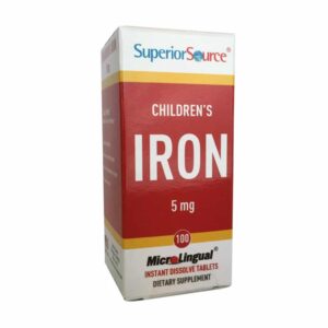 Superior Source Children`s Iron 5mg 100 tabl