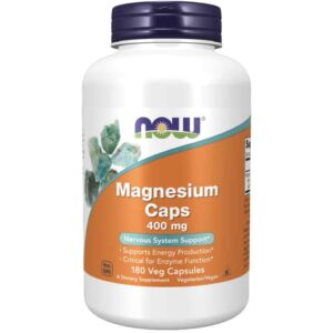 Magnesium caps 400mg 180 kaps - Now Foods