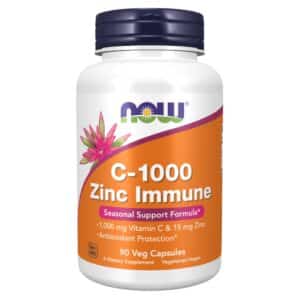 C-1000 Zinc Immune 90 kaps - Now Foods