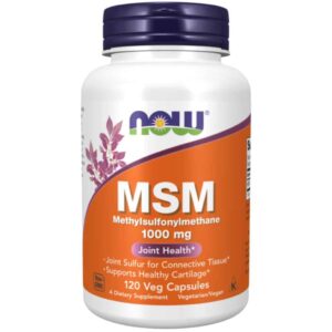 MSM 1000mg 120 kaps - Now Foods