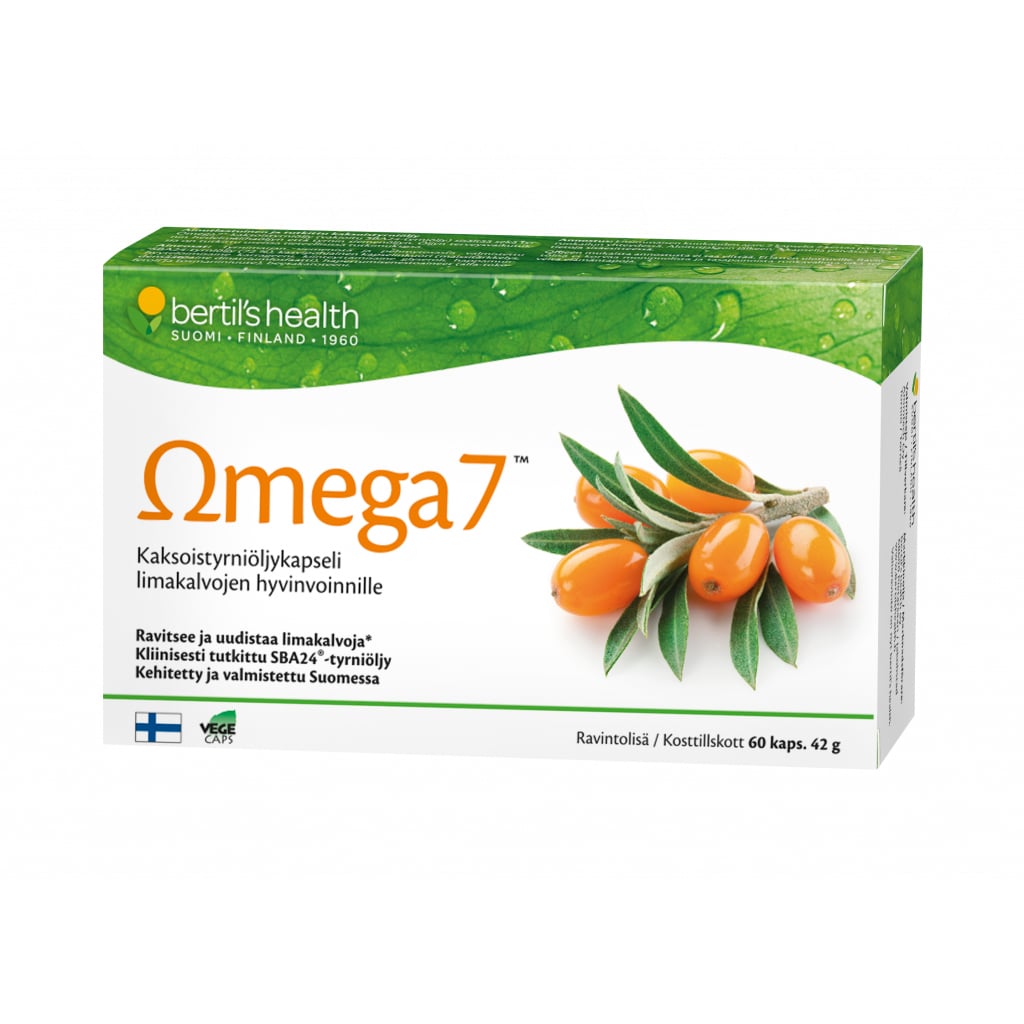 Omega7 Tyrniöljykapseli 60 kaps - Bertil`s