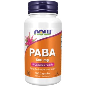 Paba 500mg 100 kaps - Now Foods