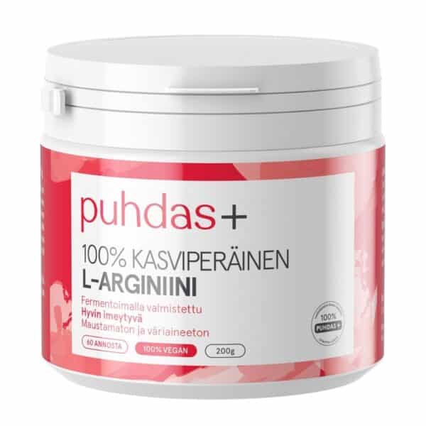 Puhdas+ L-Arginiini jauhe 200 g