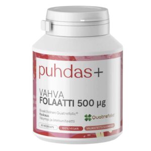 Puhdas+ Vahva Folaatti 500 µg 60 kaps