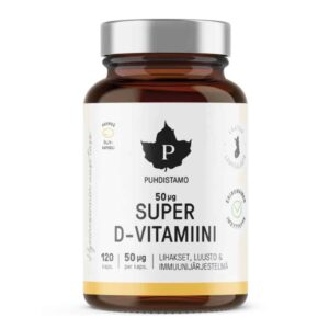 Puhdistamo Super D-vitamiini 50µg 120 kaps