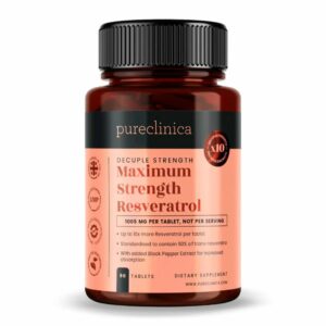 Pureclinica Maximum Strenght Resveratrol 1000mg 90 tabl