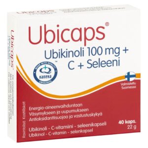 Ubicaps Ubikinoli 100 mg + C + Seleeni 40 kaps - Hankintatukku
