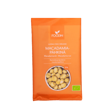 Macadamiapähkinä luomu raaka 150g Foodin