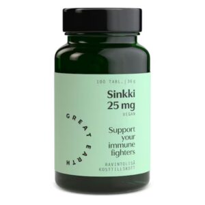 Great Earth Sinkki 25 mg 100 tabl