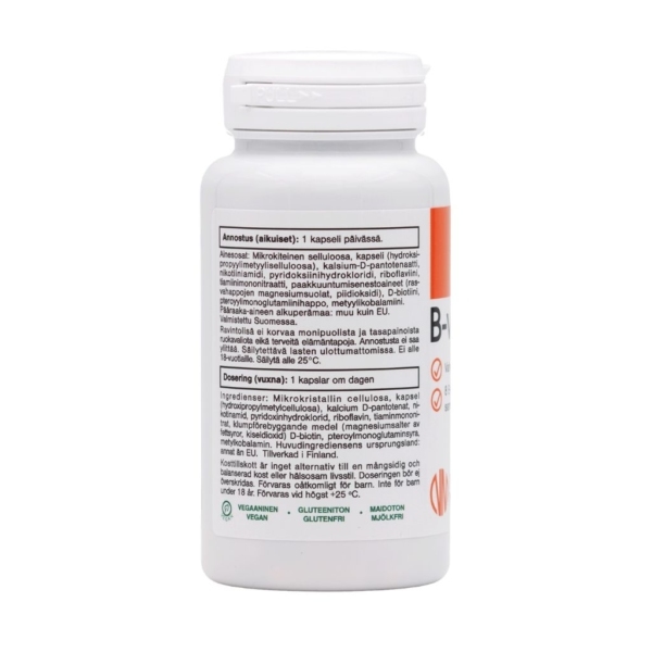 Natura Media Vahva B-complex 120 kaps annos Natura Media Vahva B-complex 120 kaps annos